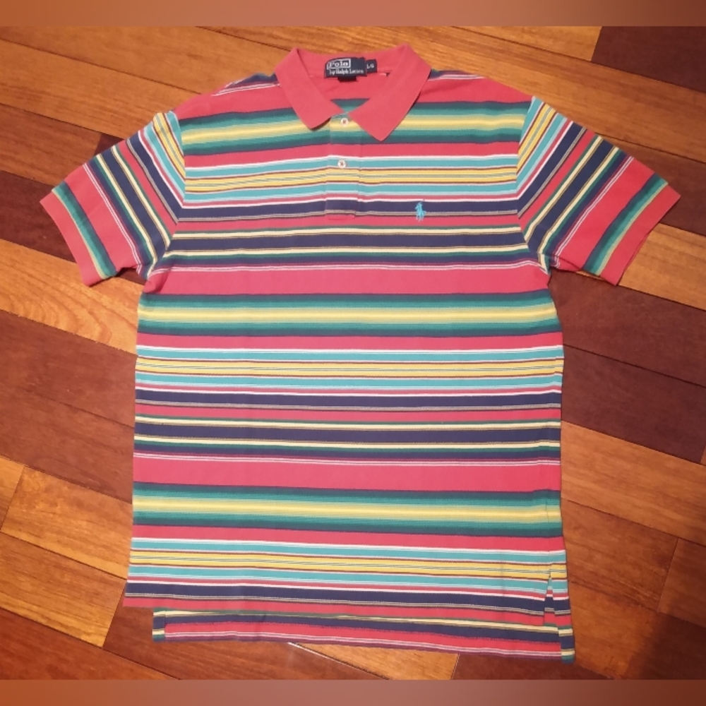 Vintage POLO Ralph Lauren Serape Southwestern Native striped shirt sleeve shirt